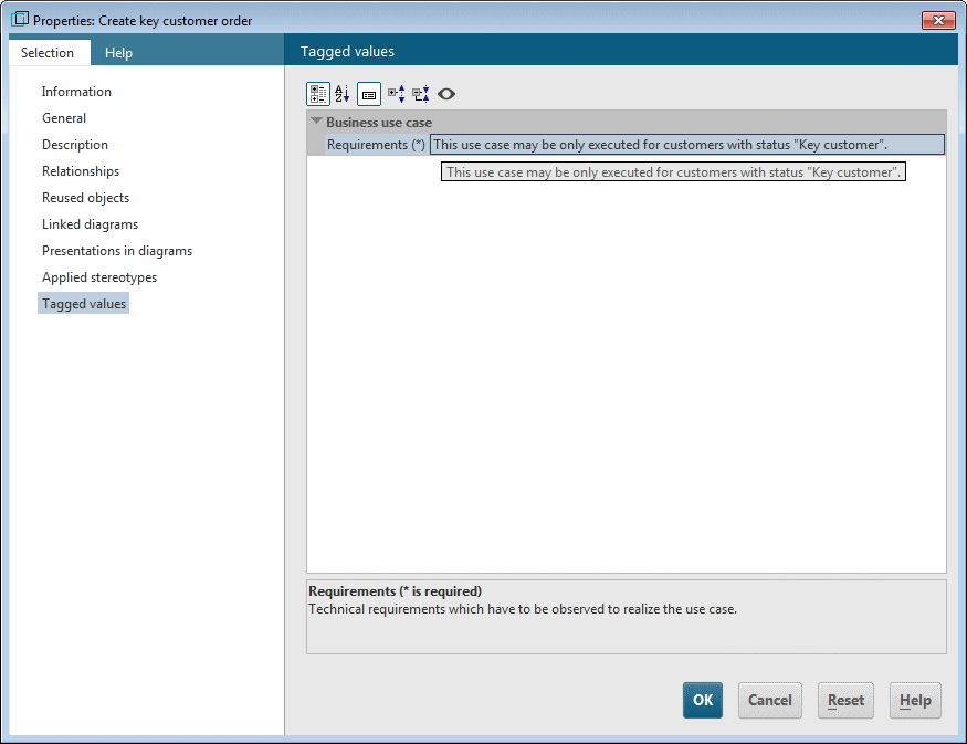 Tagged value with free text input