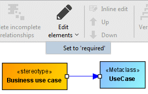 Flagging an Extension relationship as required in the Content tab bar