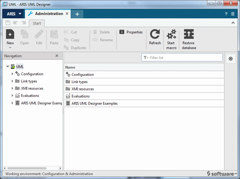 Administration component