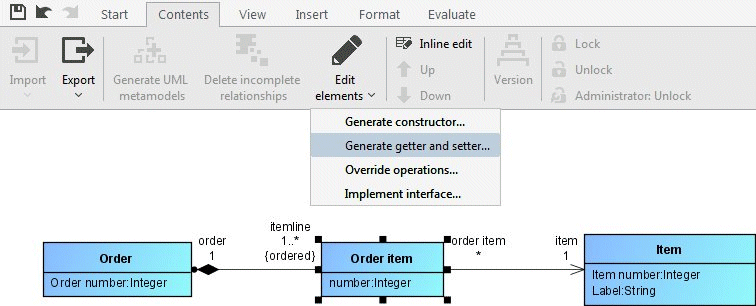 Functionalities for creating operations for a class
