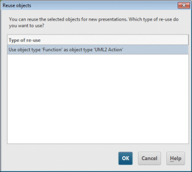 Selecting the object link definition